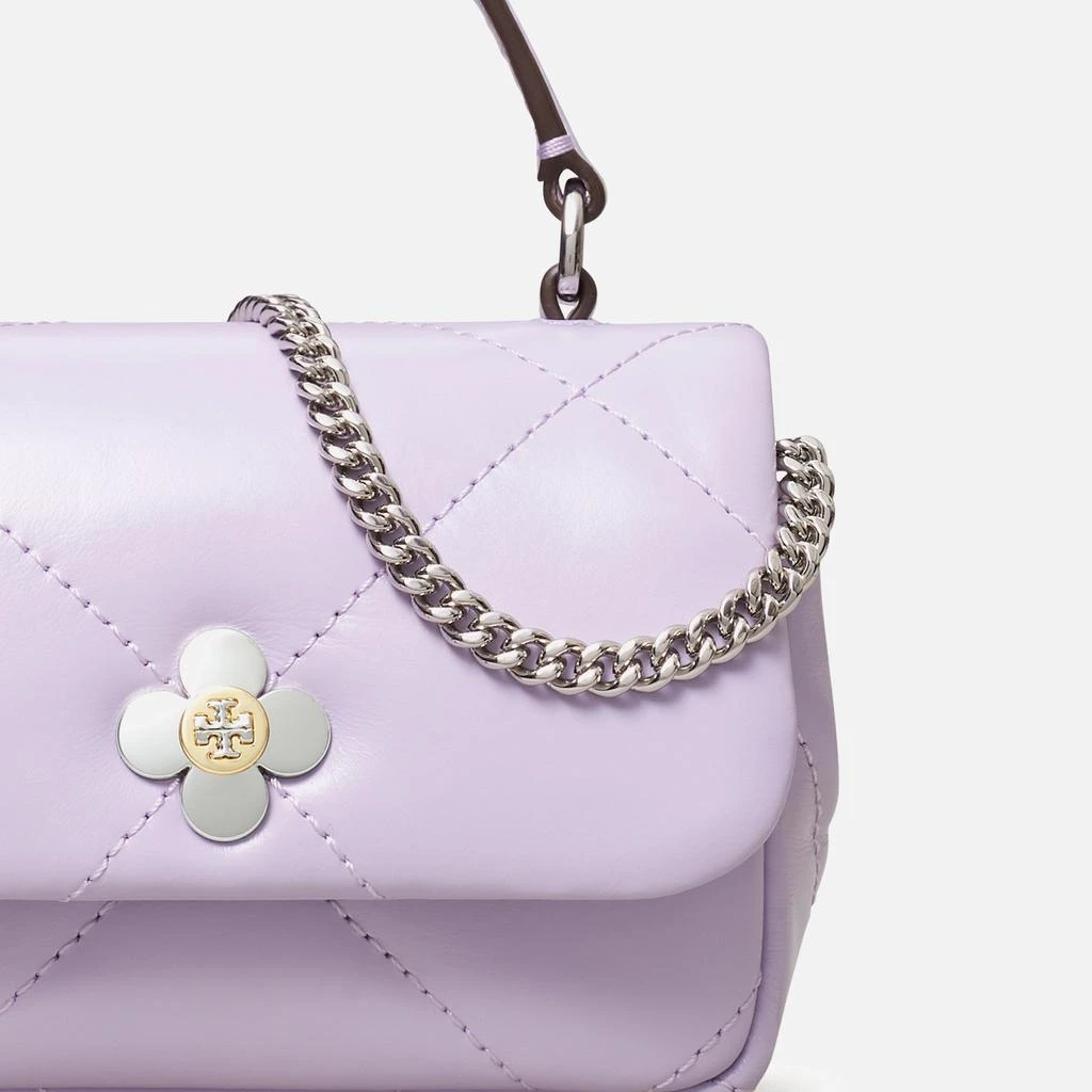 Tory Burch Kira Clover Diamond-Quilted Micro Chain Wallet 4