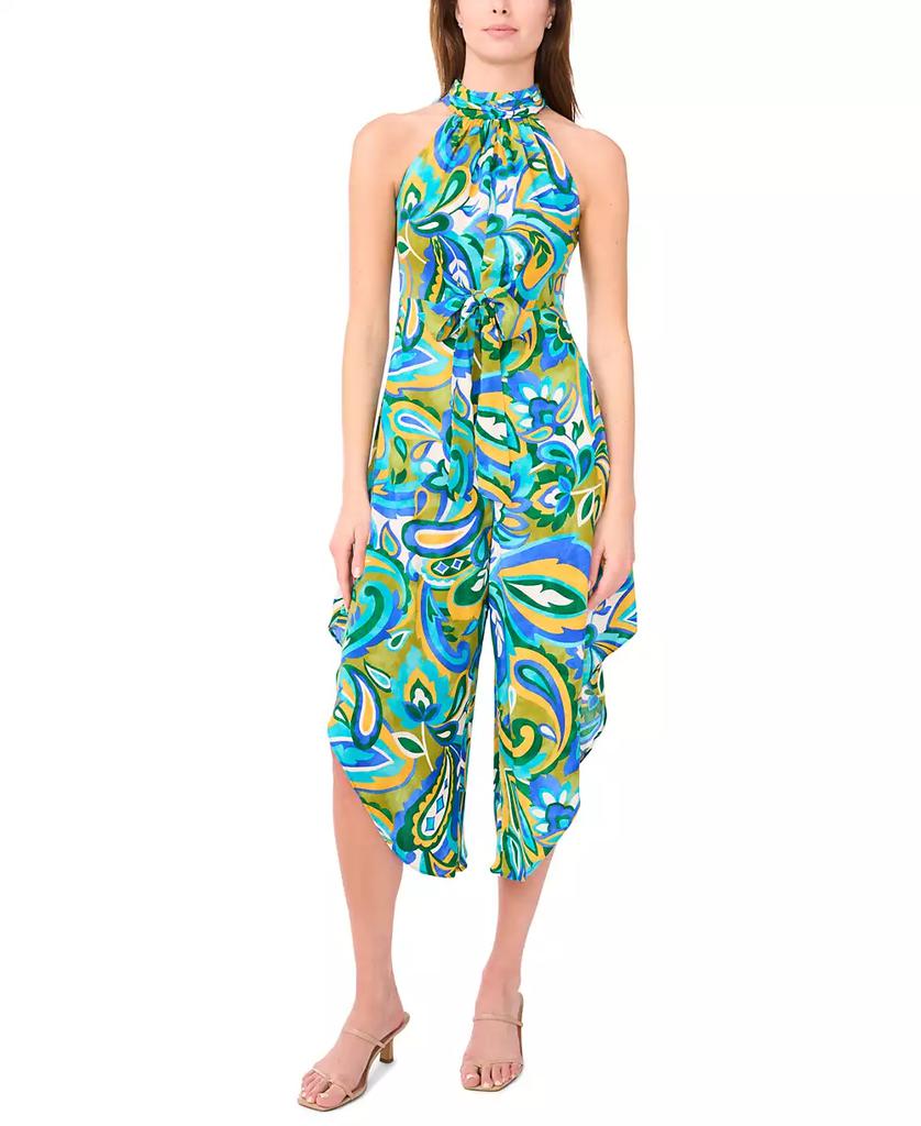 MSK Petite Halter Wide-Leg Jumpsuit