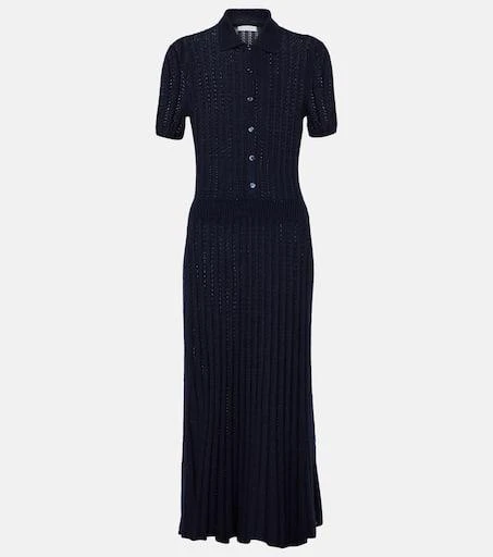 Gabriela Hearst Elvis cashmere and silk shirt dress 1