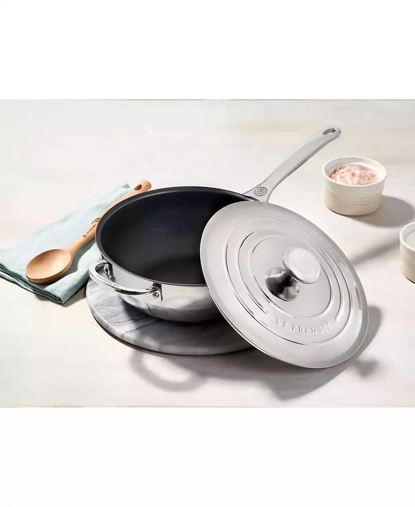 Le Creuset 3.5-Qt. Nonstick Stainless Steel Saucier Pan 2