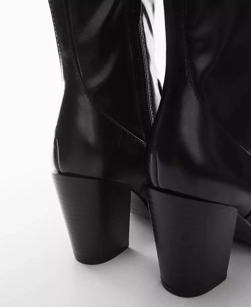 Mango Women's Pointy Elasticated Ankle Boots 3
