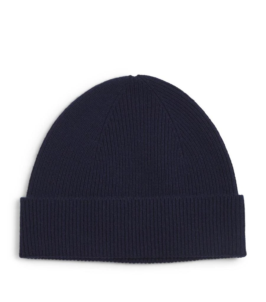 Harrods Cashmere Ribbed Beanie 1