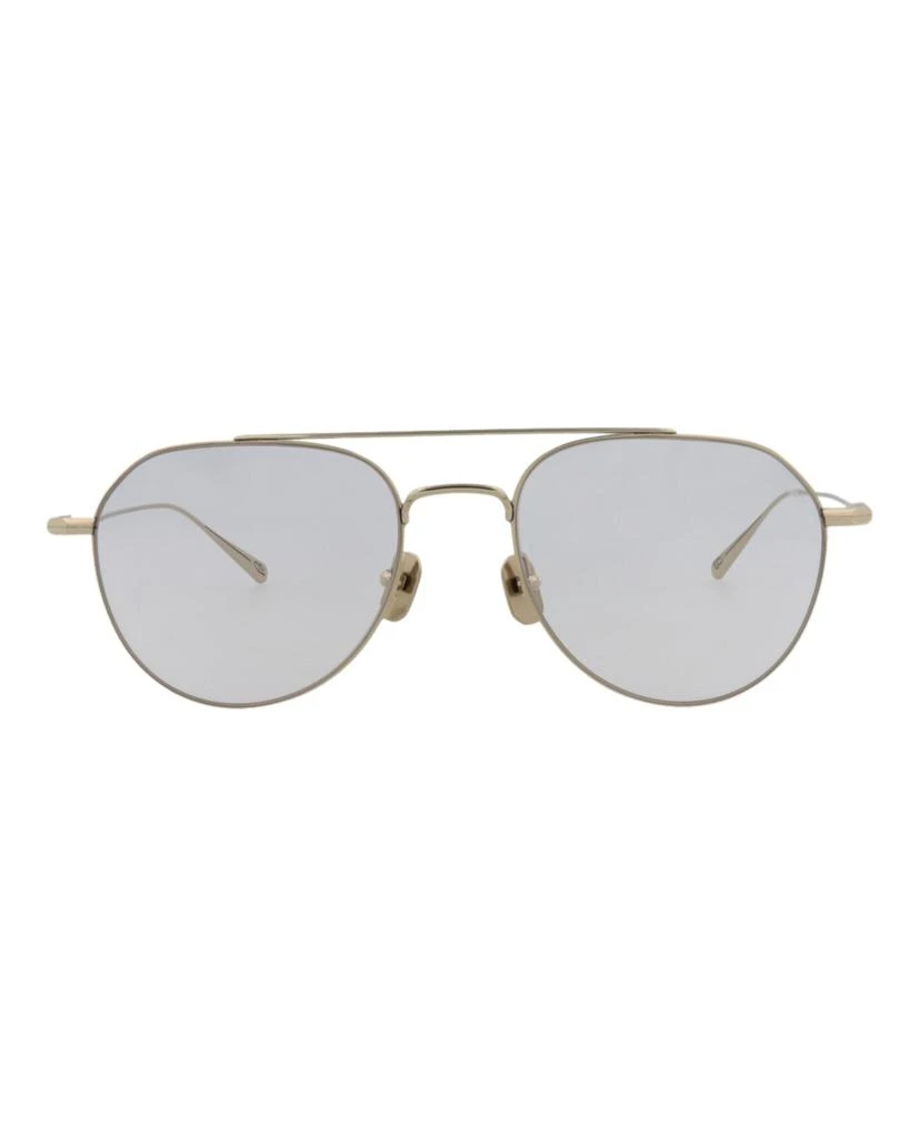 Brioni Round-Frame Titanium Sunglasses 1