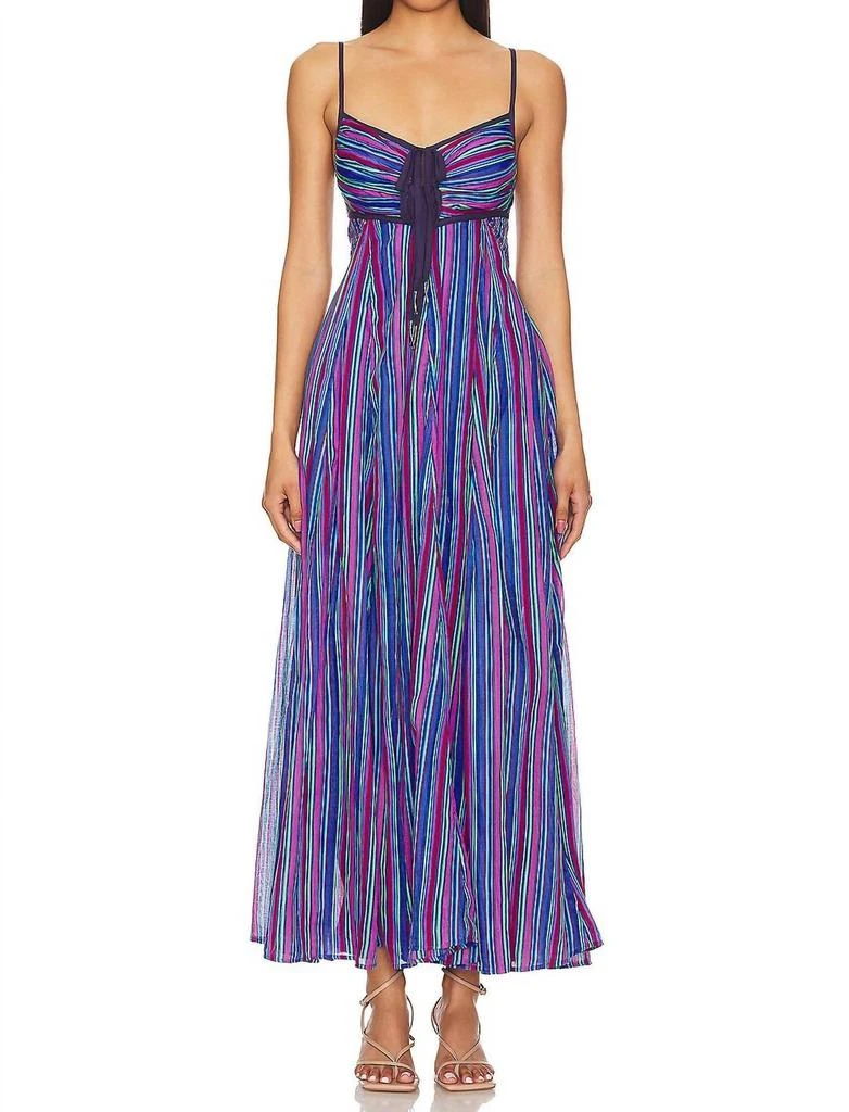 Free People Dream Weaver Maxi Dress In Aqua Combo 1