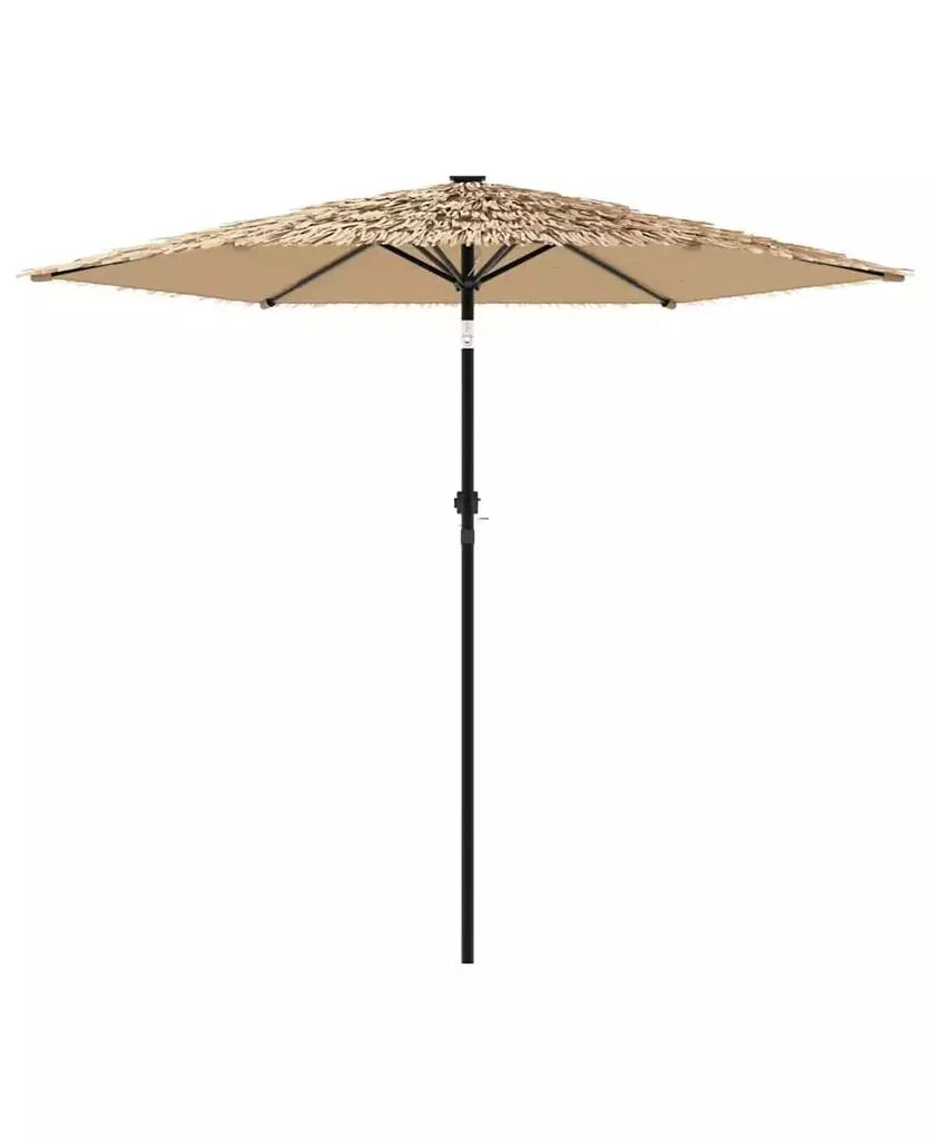 vidaXL Garden Parasol Brown Material: 100% polyester, Powder-Coated Steel 4