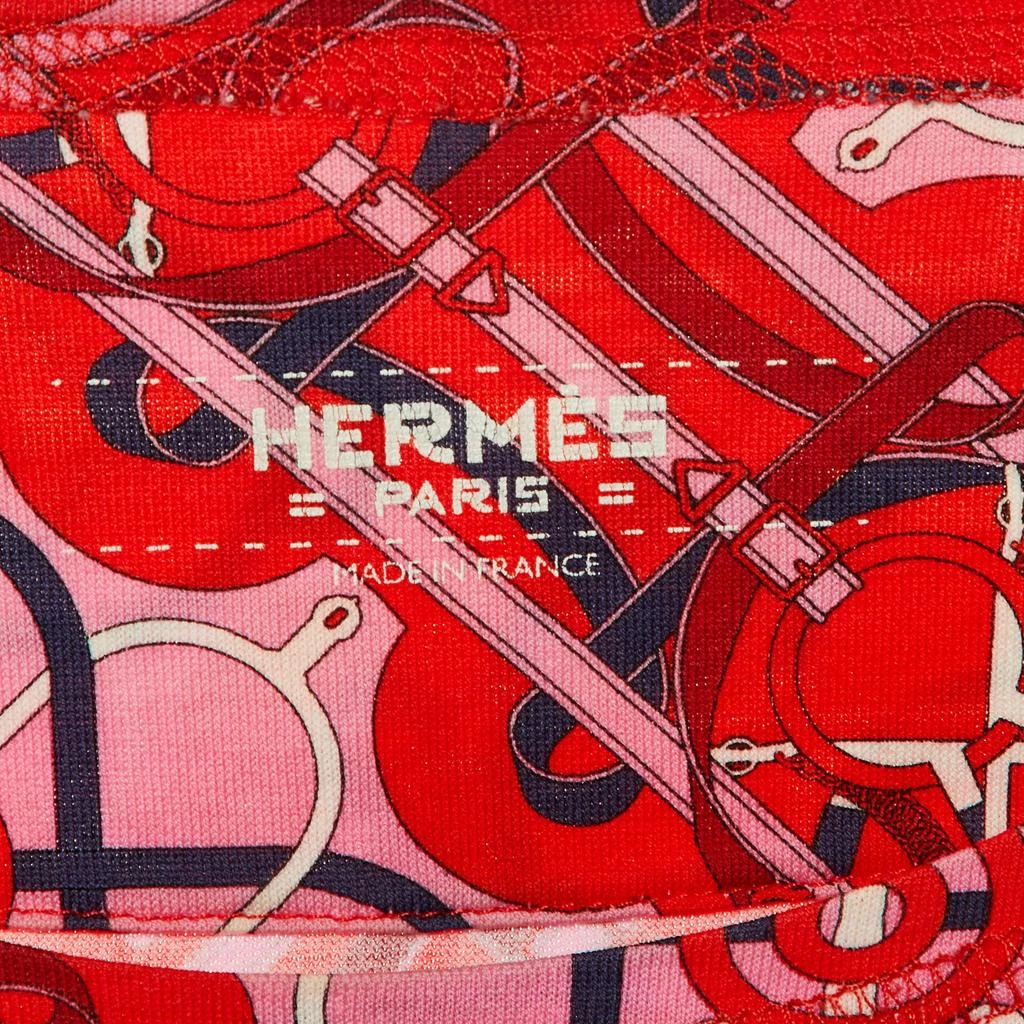 Hermes Hermès Red/Pink Eperon d'Or Cotton Crew Neck T-Shirt S 4