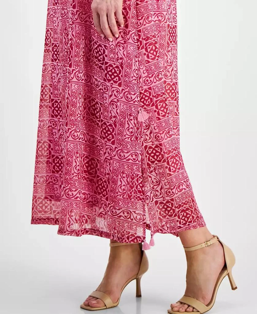 JM Collection Petite Smara Statement Tassel Sleeveless Maxi Dress, Created for Macy's 4