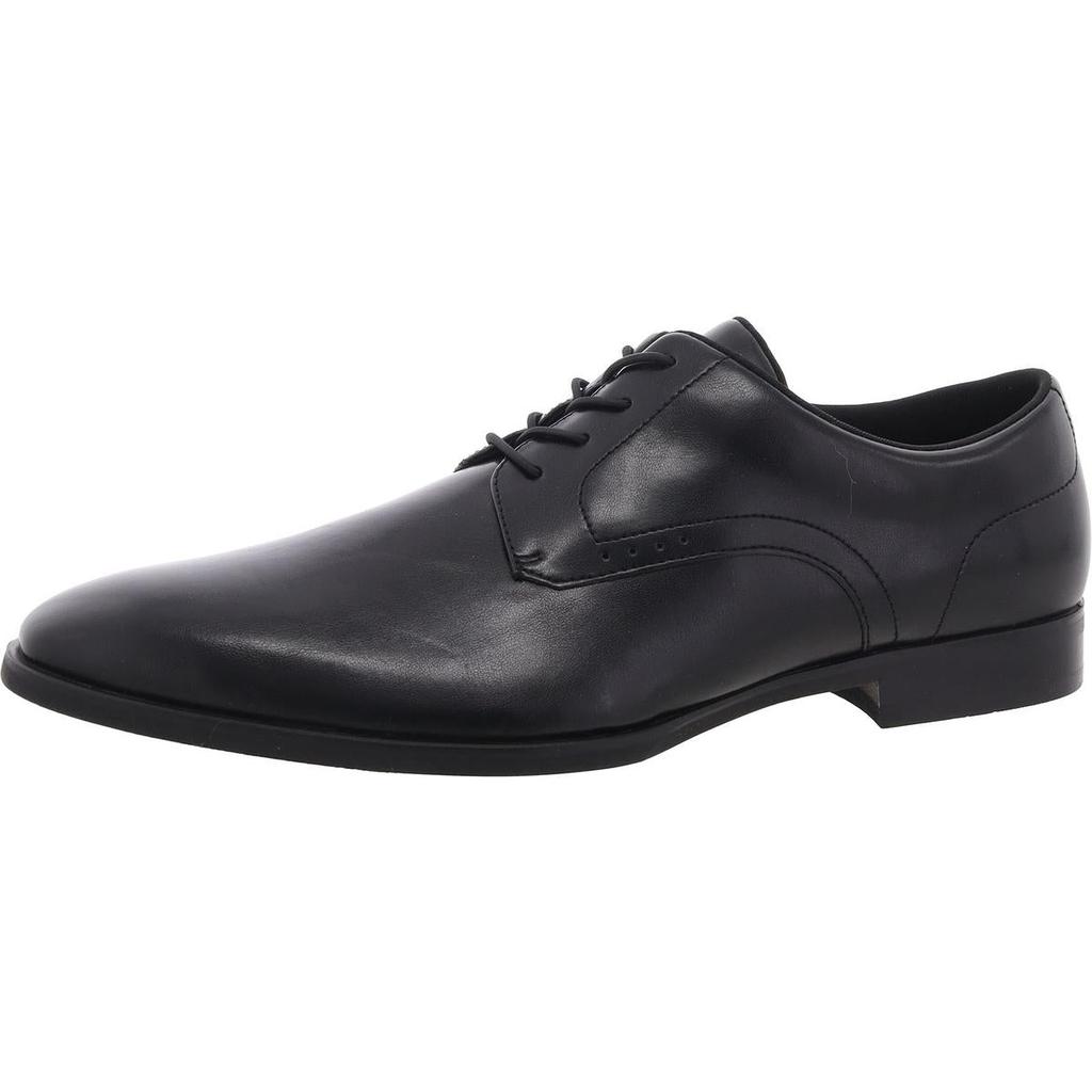 Alfani Jenkins Mens Faux Leather Pointed Toe Oxfords