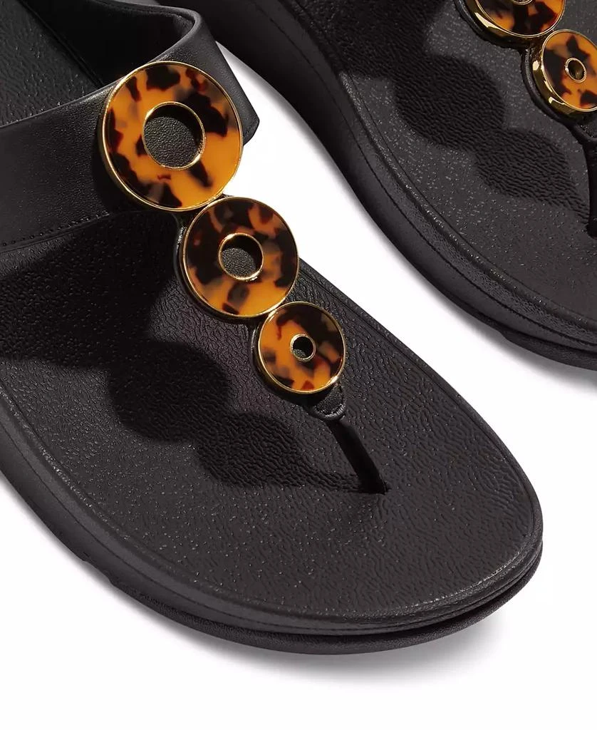 FitFlop Women's Fino Resin-Hoop Sandals 4