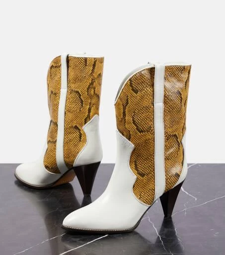 Isabel Marant Witney snake-effect leather ankle boots 6