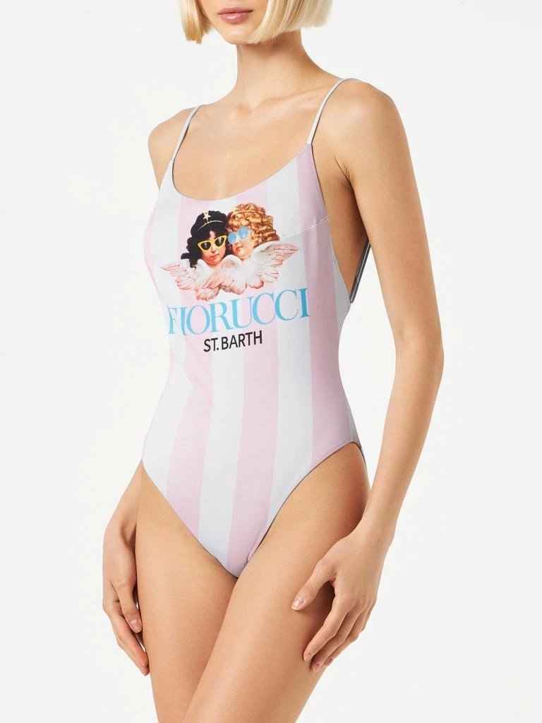 Mc2 Saint Barth Stripes Angels Fiorucci One Piece Swimsuit | Fiorucci Special Edition 1
