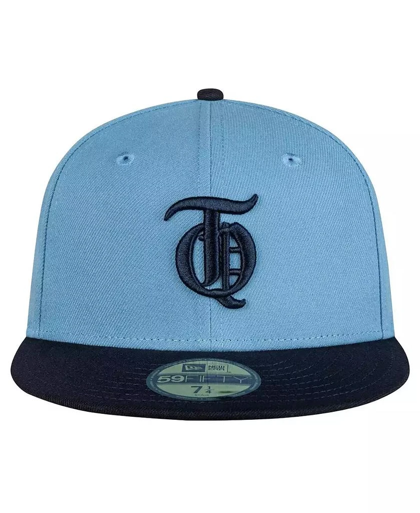 New Era Men's Light Blue/Navy Tigres de Quintana Roo Mexico League On Field 59FIFTY Fitted Hat 4
