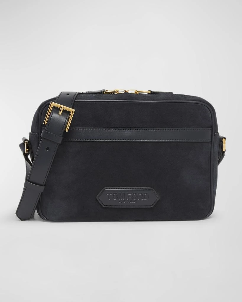 Tom Ford Men's Small Suede Crossbody Bag 1
