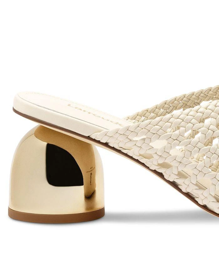 Larroudé Women's Dew Drop Macrame Mule Pumps 4
