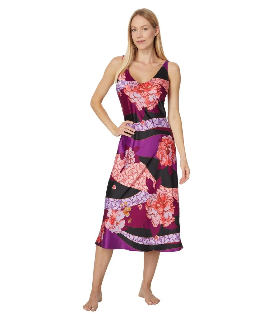 N by Natori Floral Tapestry Gown 1