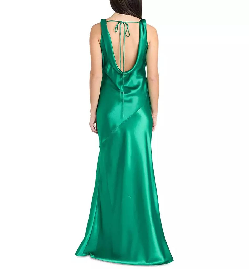 Morgan & Company Juniors' Cowl-Back Charmeuse Gown 2