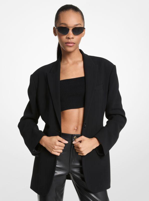 undefined Crepe Boyfriend Blazer