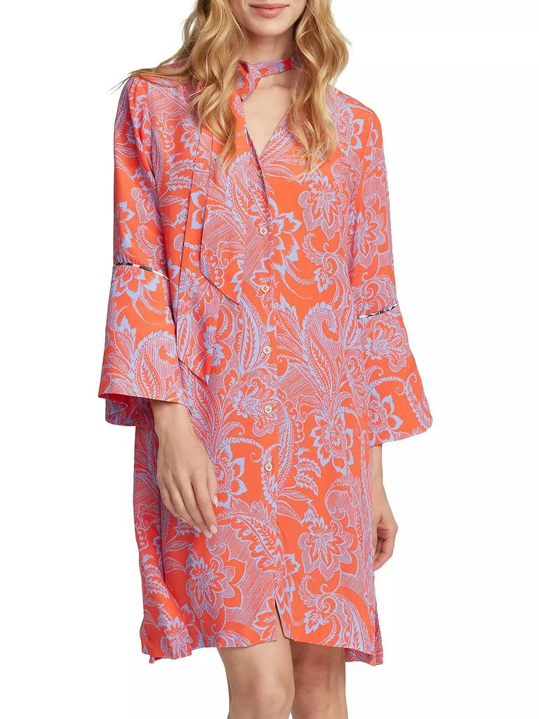 Robert Graham Brenna Paisley Tie-Neck Dress 3