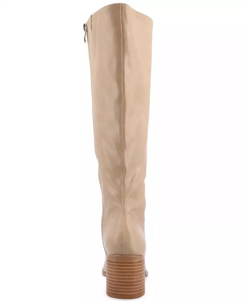 Journee Collection Women's Romilly Wide Width Wide Calf Round Toe Block Heel Knee High Boots 3