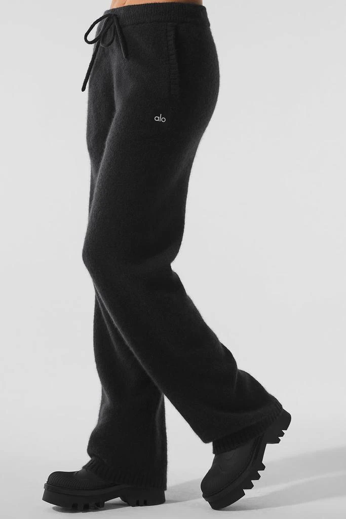 Alo New Class Cashmere Sweatpant - Black 4