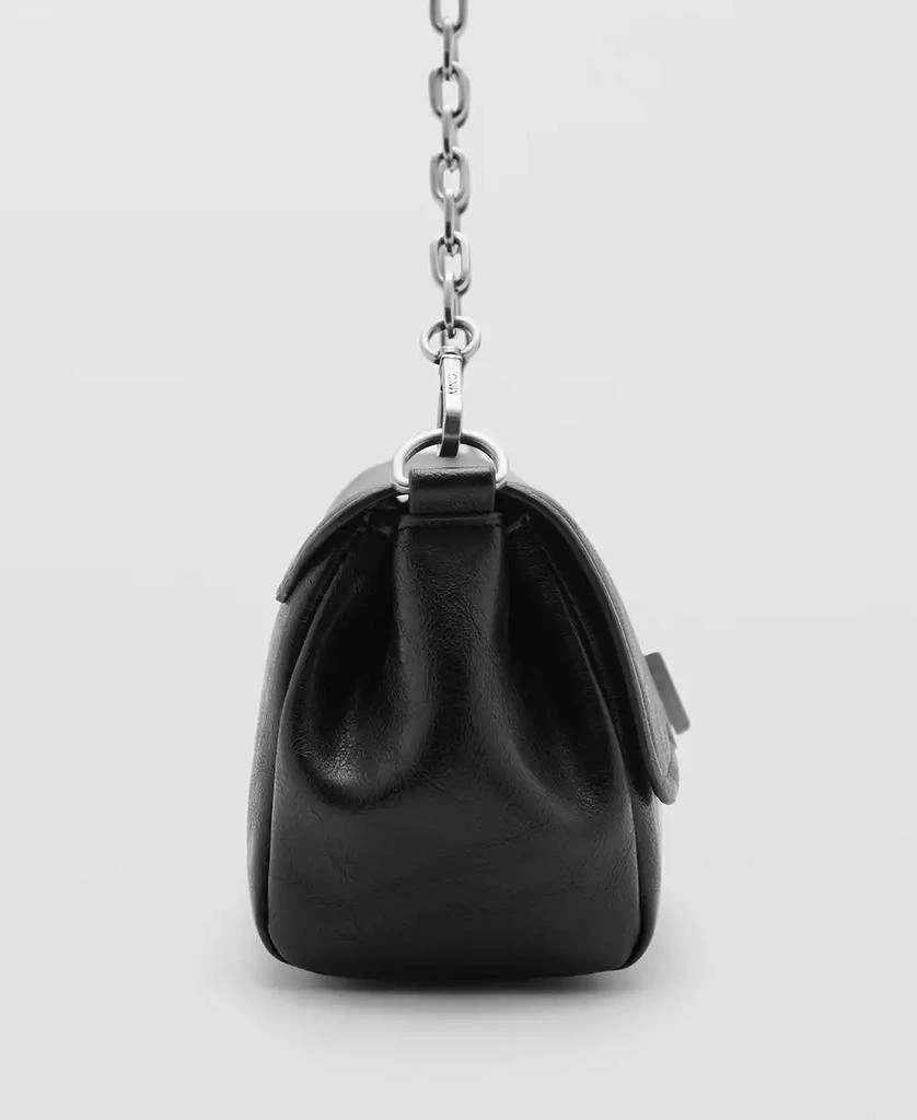 MANGO Women's Metal Closure Flap Bag 3