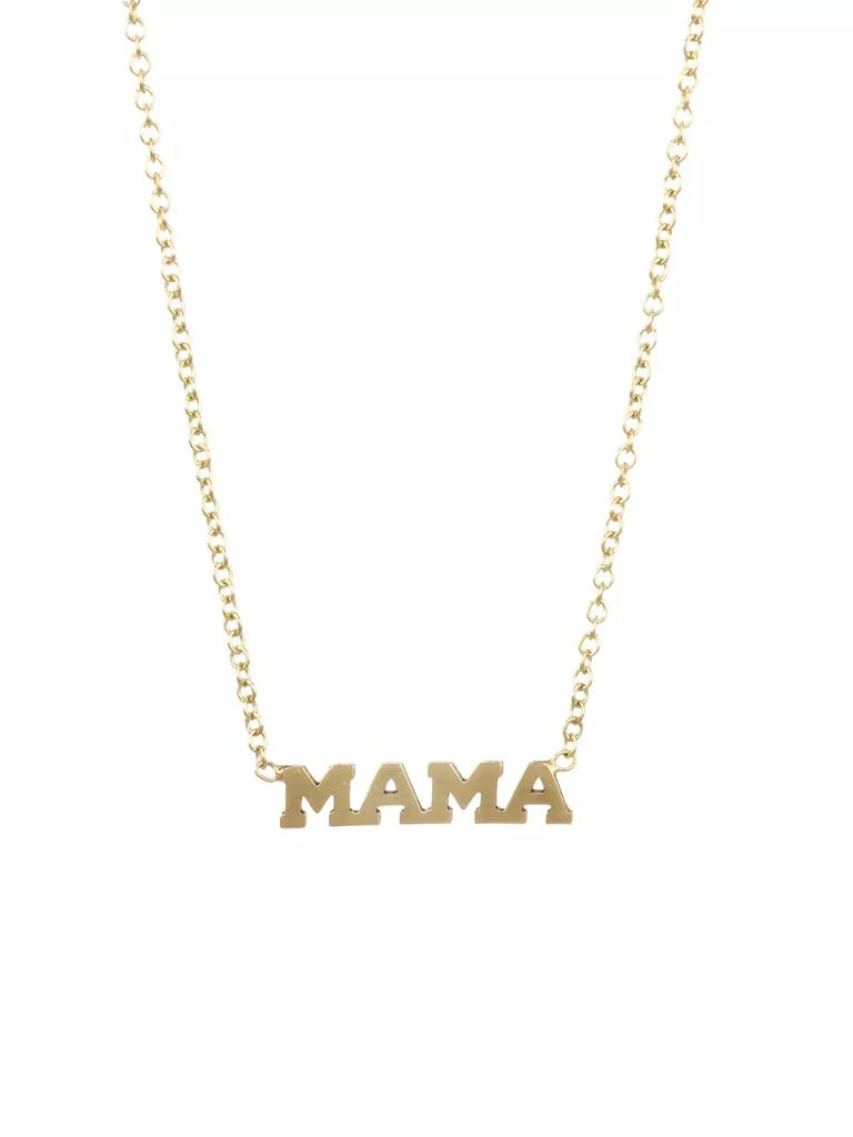 Zoë Chicco Itty Bitty 14K Gold Mama Necklace 1