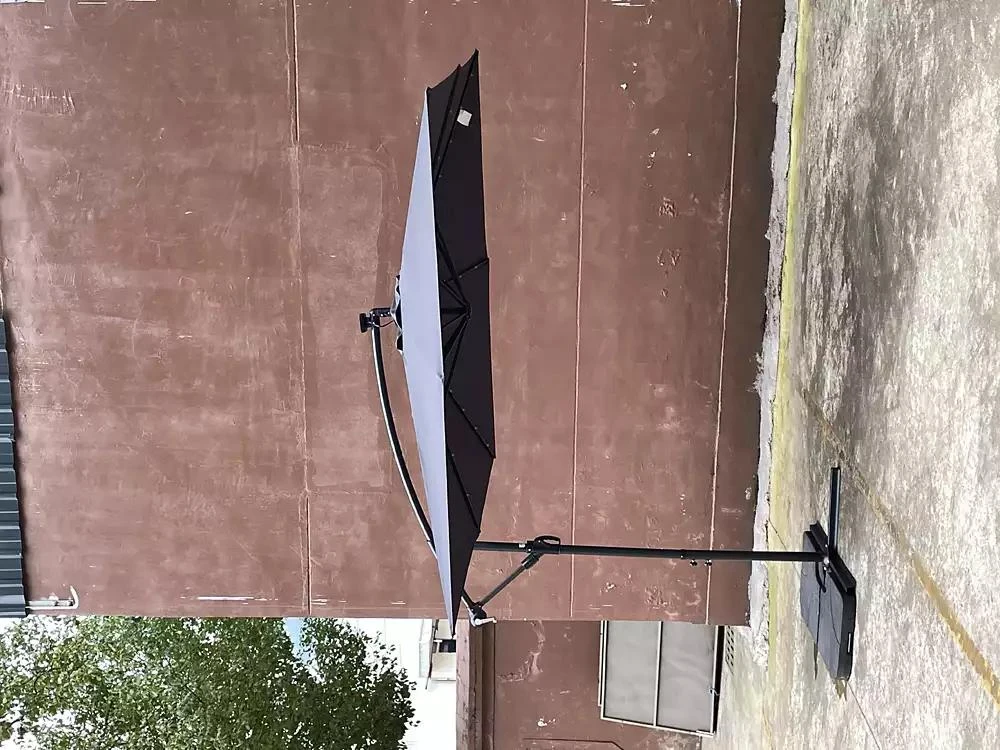 Streamdale Furniture Streamdale Solar Powered LED Patio Umbrella with Crank
Base 7