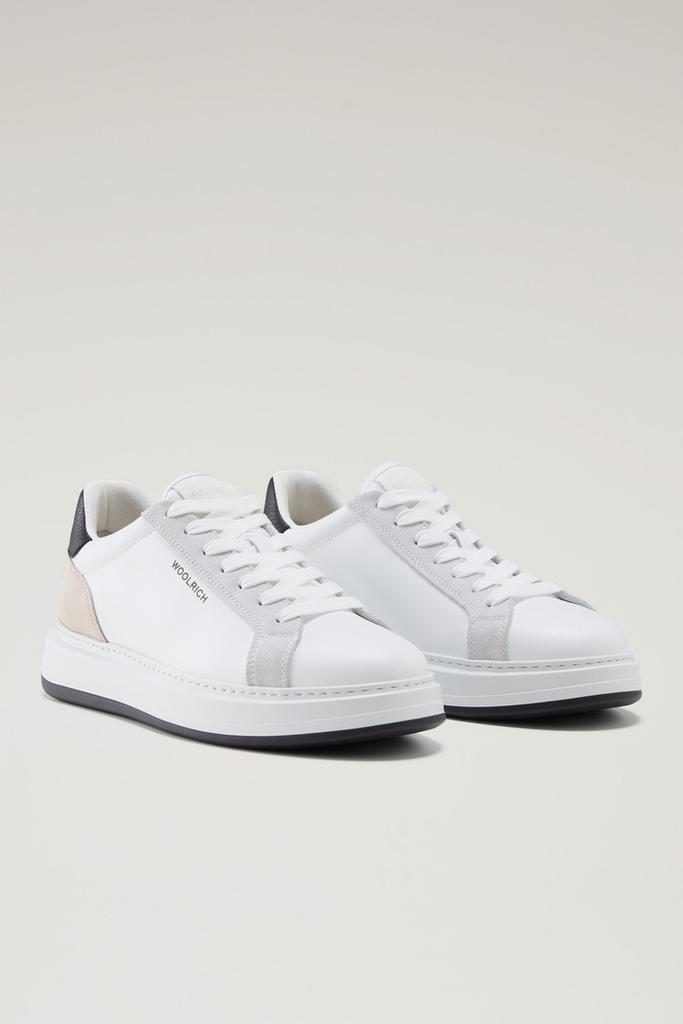 WO-FOOTWEAR Sneakers Arrow in Leather with Suede Inserts - Men - Blue
