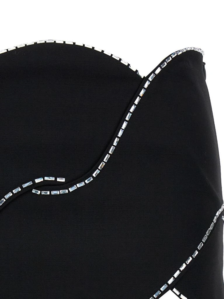 AREA Area Crystal Rope Embellished Mini Skirt 3