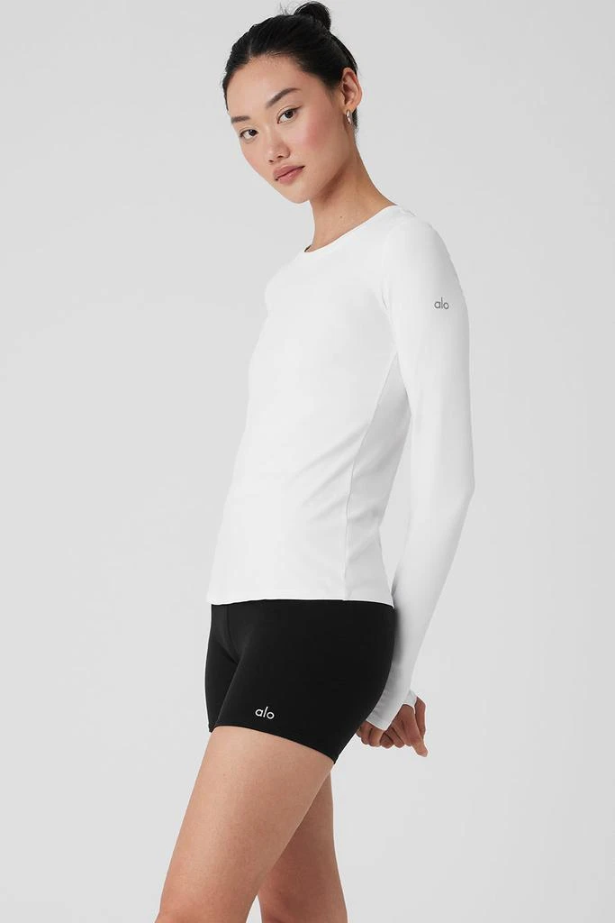 Alo Alosoft Finesse Long Sleeve - White 3