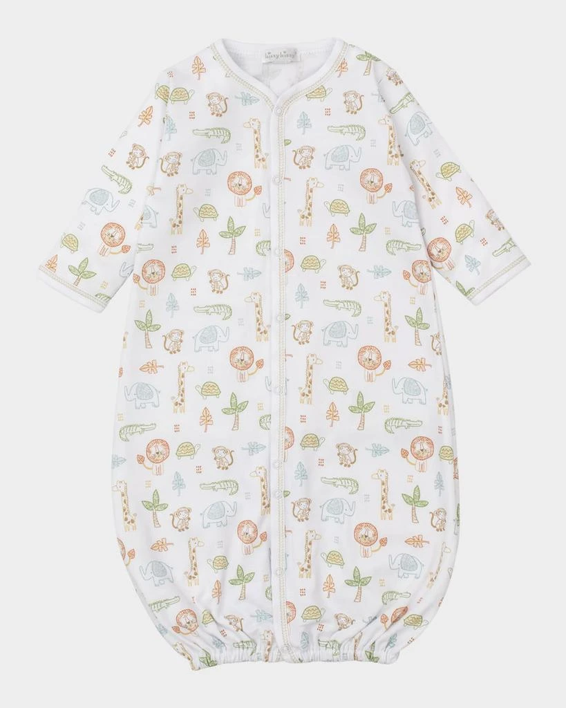 Kissy Kissy Boy's Jungle Adventure Convertible Gown & Hat Set, Size Newborn-S 2