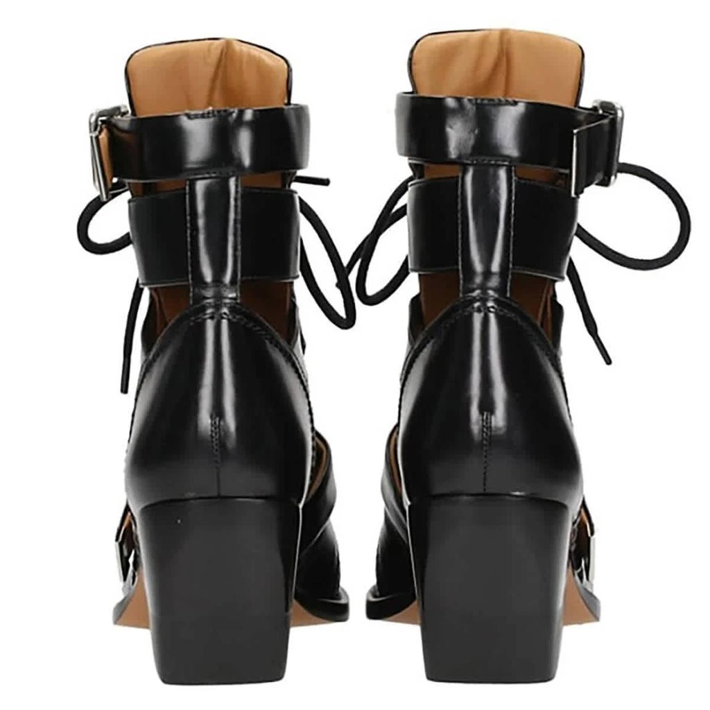 Chloe Chloe Ladies Black Rylee Boots In Shiny Calfskin, Brand Size 35 (US Size 5) 2