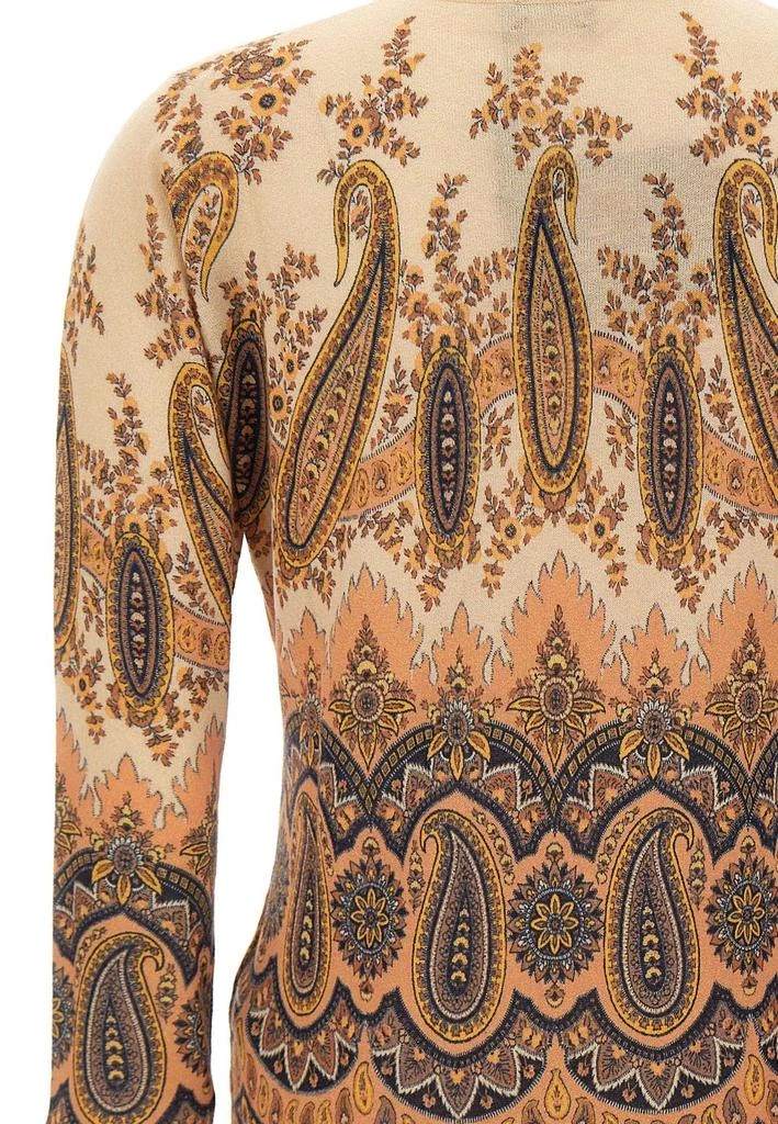 ETRO Etro Paisley Patterned Crewneck Cardigan 4