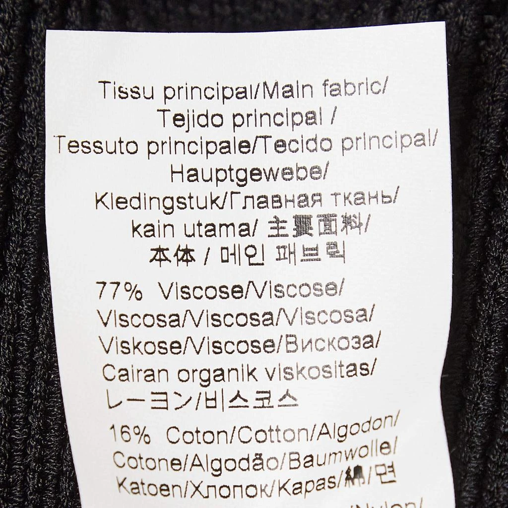 Kenzo Kenzo Black Embroidered Rib Knit Jumper M 5