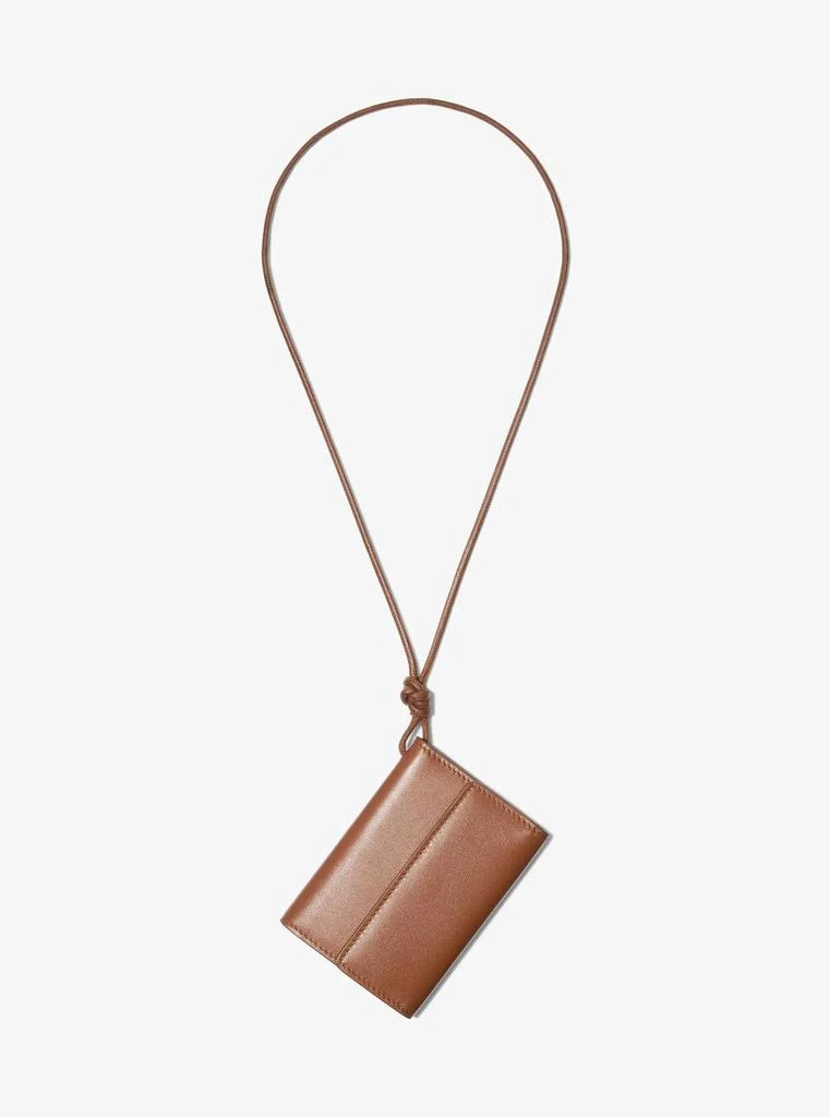 Michael Kors Leather Card Holder Necklace