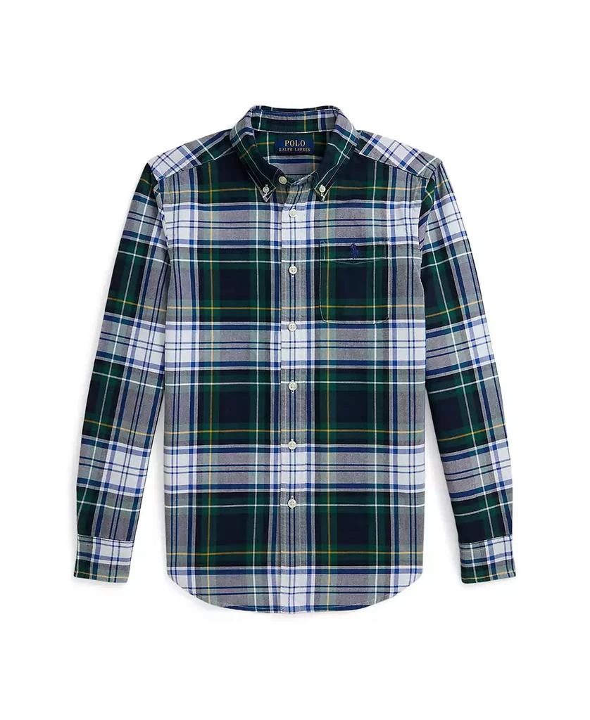 Ralph Lauren Boys
 8-20 Plaid Long Sleeve Oxford Shirt 4