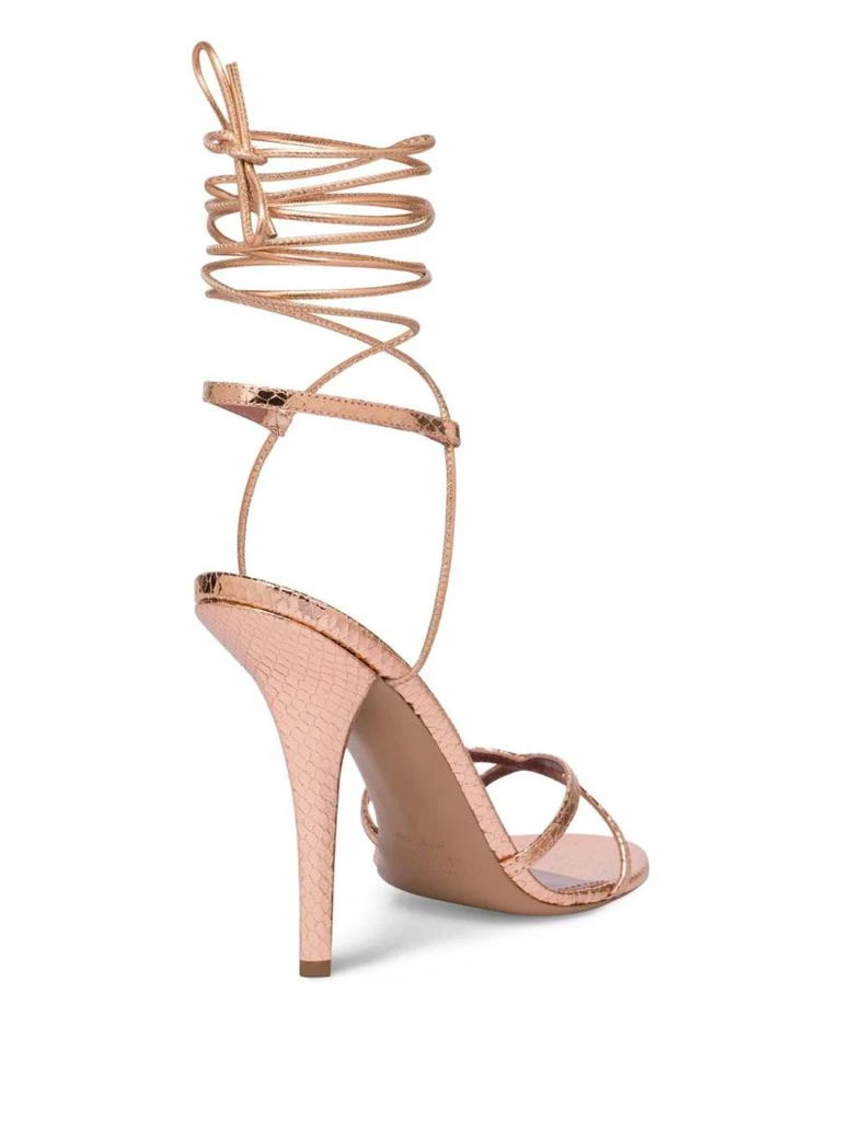 Paris Texas Paris Texas 'Linda' Sandals With Heel In Gold Leather 2