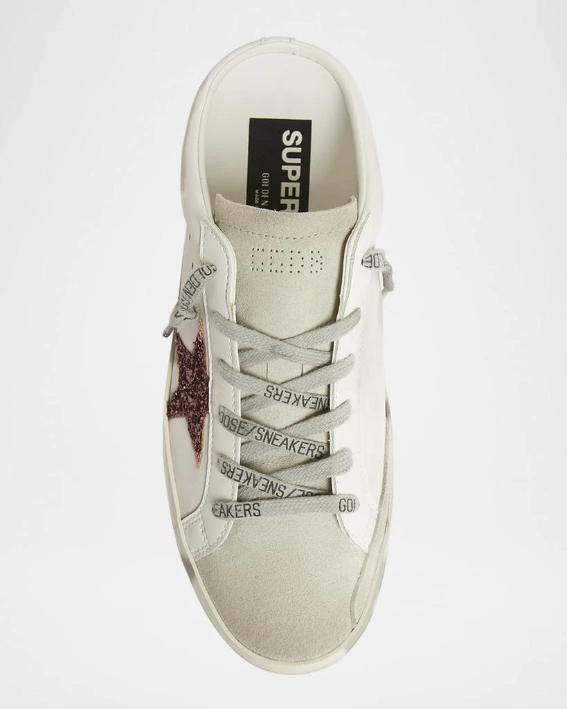 Golden Goose Mixed Leather Glitter Mule Sneakers 5