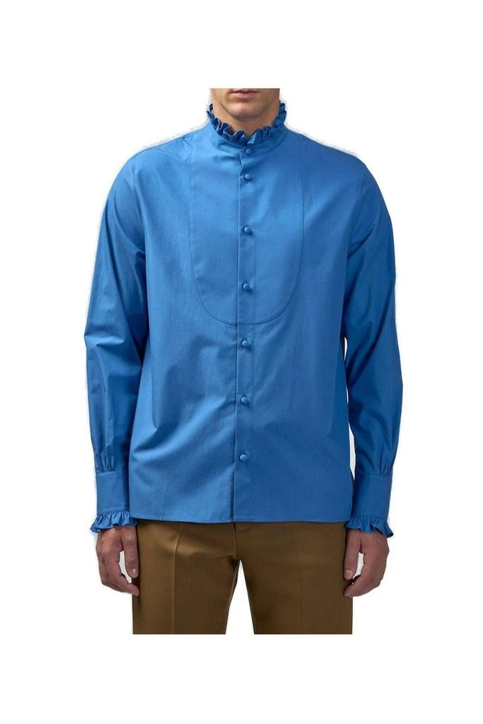 Valentino Valentino	Ruffle Detailed Button-Up Shirt 1