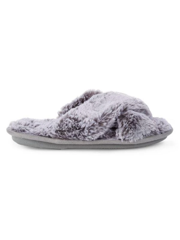 Saks Fifth Avenue Emily Faux Fur Slippers 1