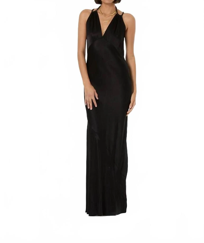 Young Fabulous 
Broke Monica Maxi Slip Dress In Black