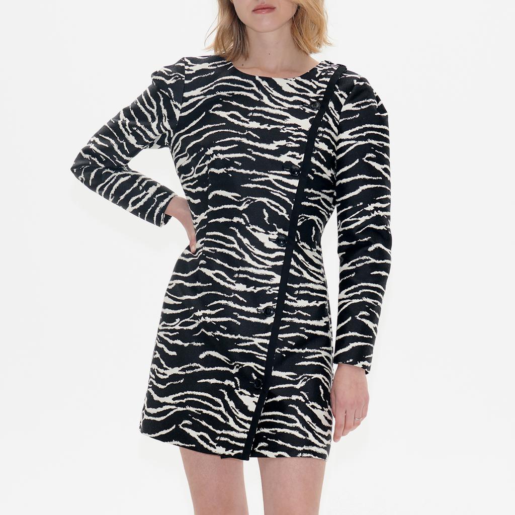 BAUM UND PFERDGARTEN Baum Und Pferdgarten Women's Amelie Dresses - Black Whisper Zebra