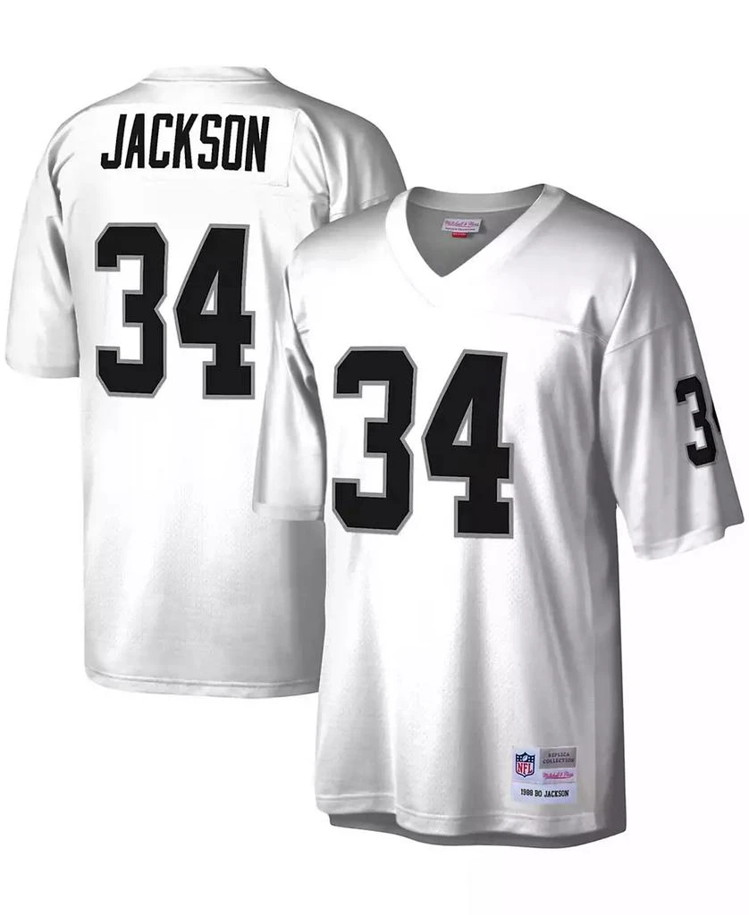 Mitchell and Ness Men's Bo Jackson White Las Vegas Raiders Legacy Replica Jersey 1