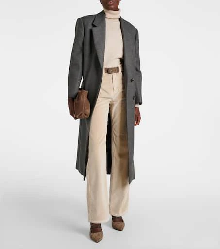 Brunello Cucinelli Dyed cotton wide-leg pants 2