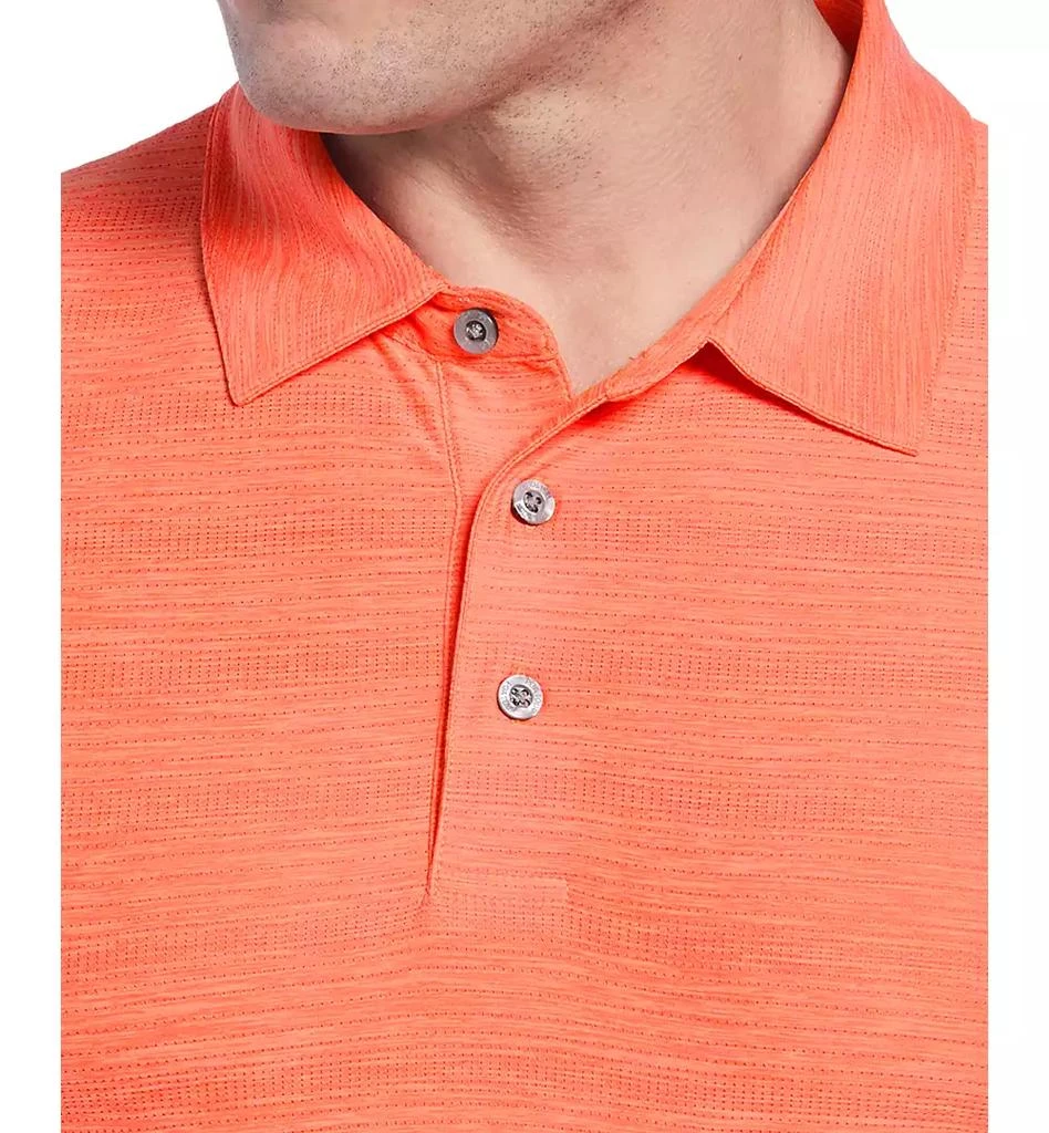 PGA TOUR Men's Jaspe Airflux Short Sleeve Striped Golf Polo Shirt 3