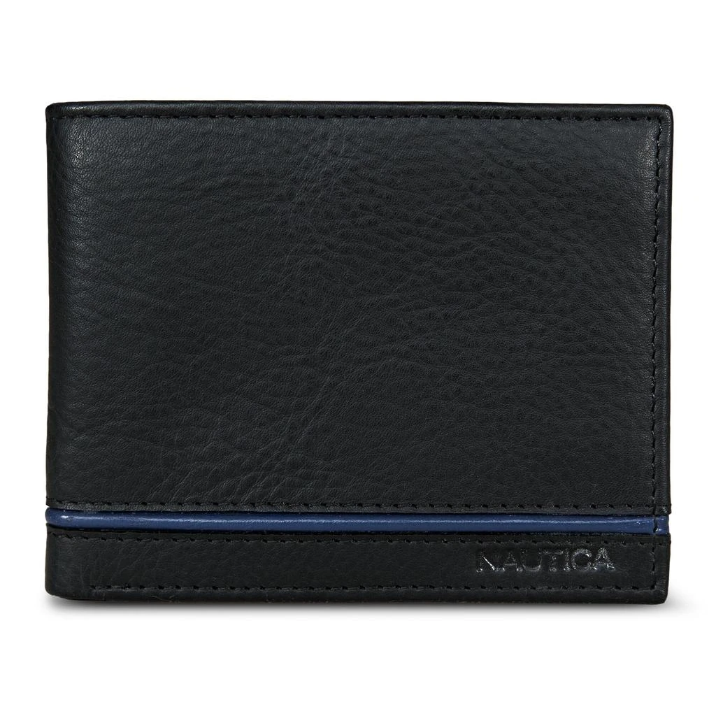 Nautica Mens Leather Bifold Wallet 1