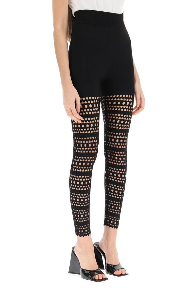 ALAIA vienne perforated leggings