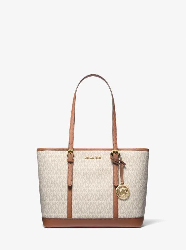 michael_kors Jet Set Travel Small Logo Top-Zip Tote Bag 1