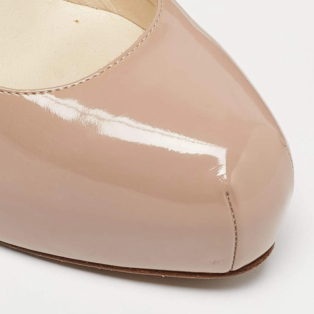Brian Atwood Brian Atwood Beige Patent Leather Platform Pumps Size 37 8