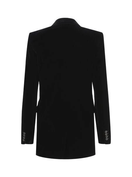 Yves Saint Laurent DOUBLE BREASTED TEXTURED LEATHER JACKET 2